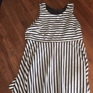 stripped forever21+ dress